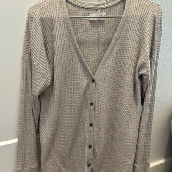 Abercrombie Cozy Waffle Button-Up Top - Picture 2 of 3